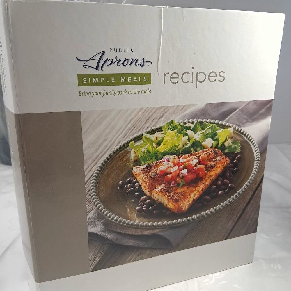 Publix Aprons Simple Meals Binder Cookbook binder Recipes Cards‎ cook book